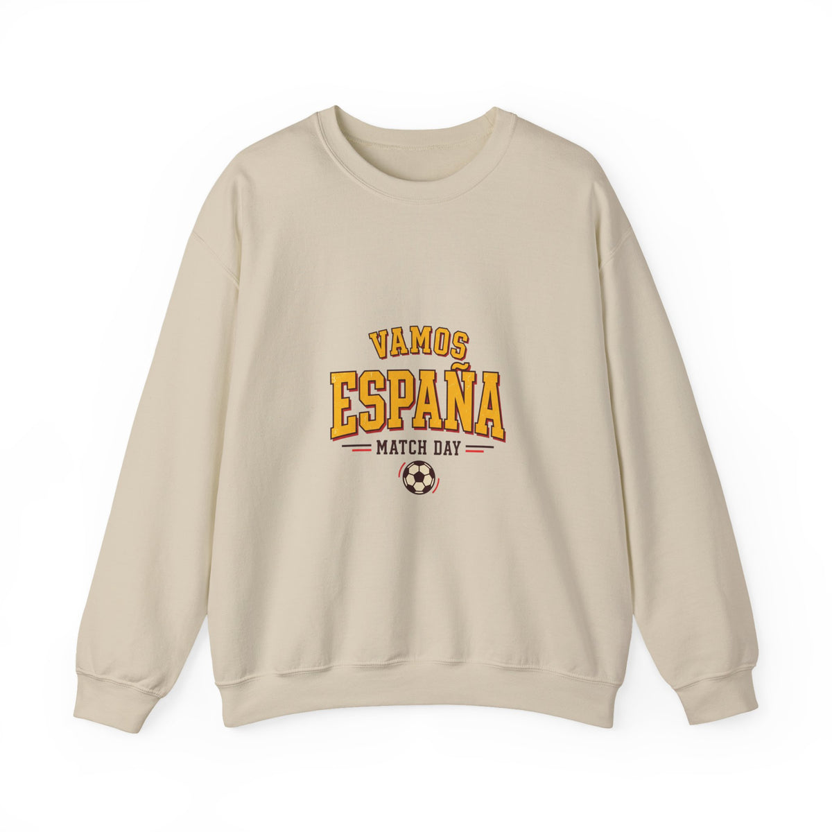 Vamos España Match Day Sweatshirt | Spain Soccer Pride, Red & Yellow