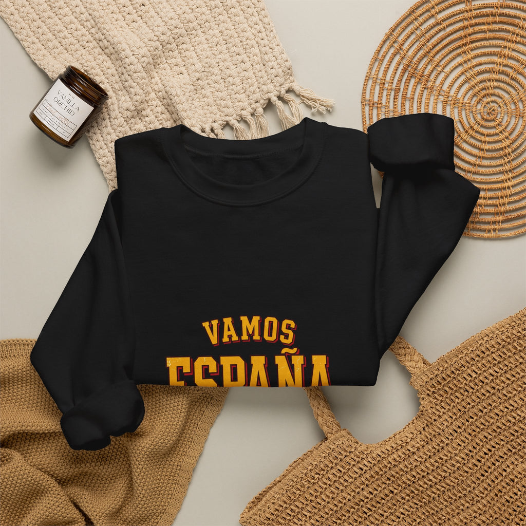 Vamos España Match Day Sweatshirt | Spain Soccer Pride, Red & Yellow