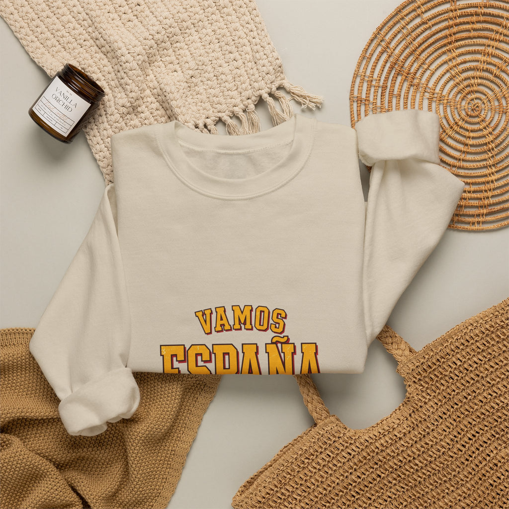Vamos España Match Day Sweatshirt | Spain Soccer Pride, Red & Yellow