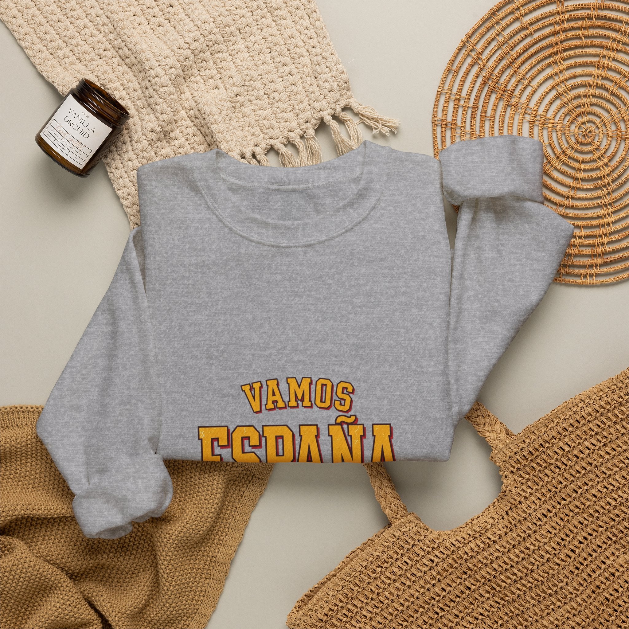 Vamos España Match Day Sweatshirt | Spain Soccer Pride, Red & Yellow